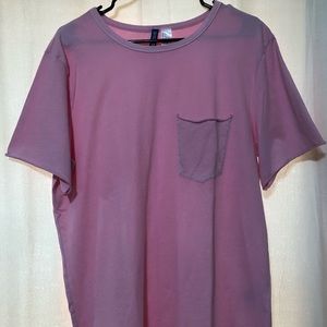 H&M Pink Lightly Distressed T-Shirt